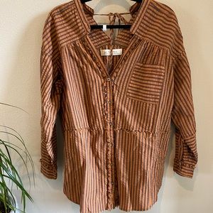 We The Free Orange & Black Top